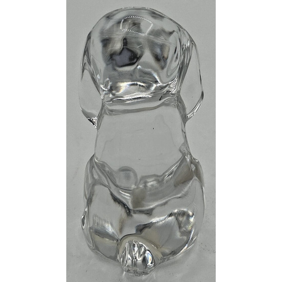 Anna Hutte Bleikristall Crystal Glass Dog Figurine Paperweight SKU PB206 - Picture 3 of 5